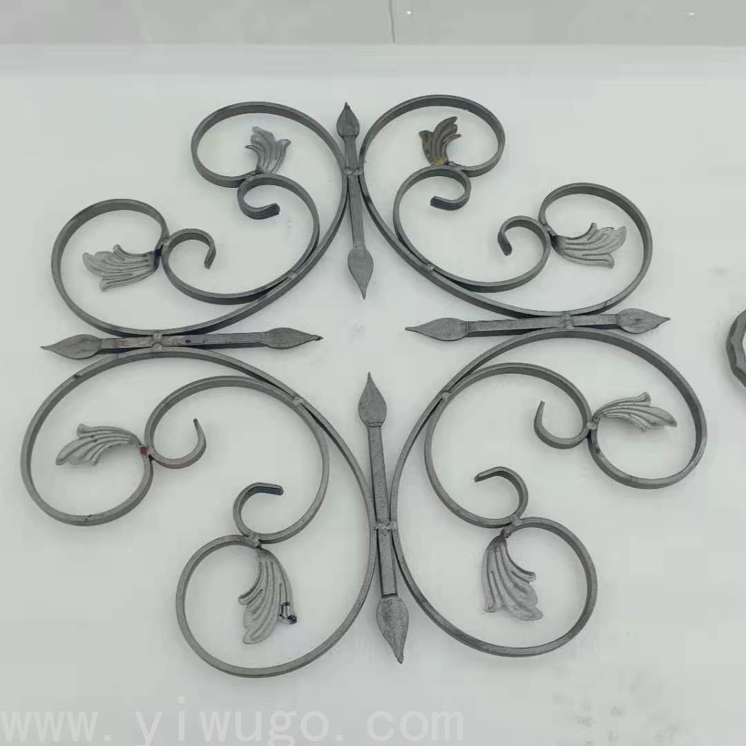 Factory in Stock Cast Iron Fence Corral Iron Parts Iron Castings Craft Materials Accessories Cast Iron Flower Pieces
