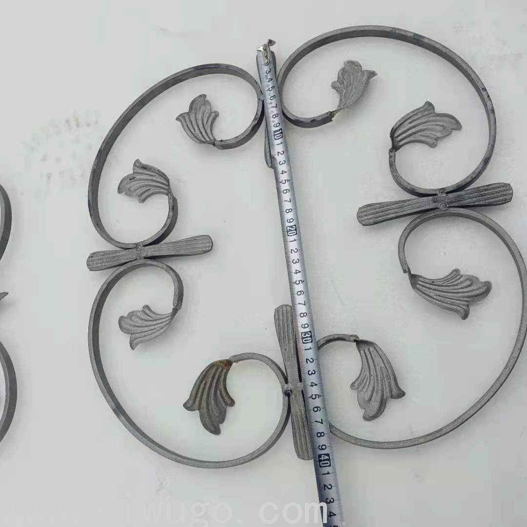 Factory in Stock Cast Iron Fence Corral Iron Parts Iron Castings Craft Materials Accessories Cast Iron Flower Pieces