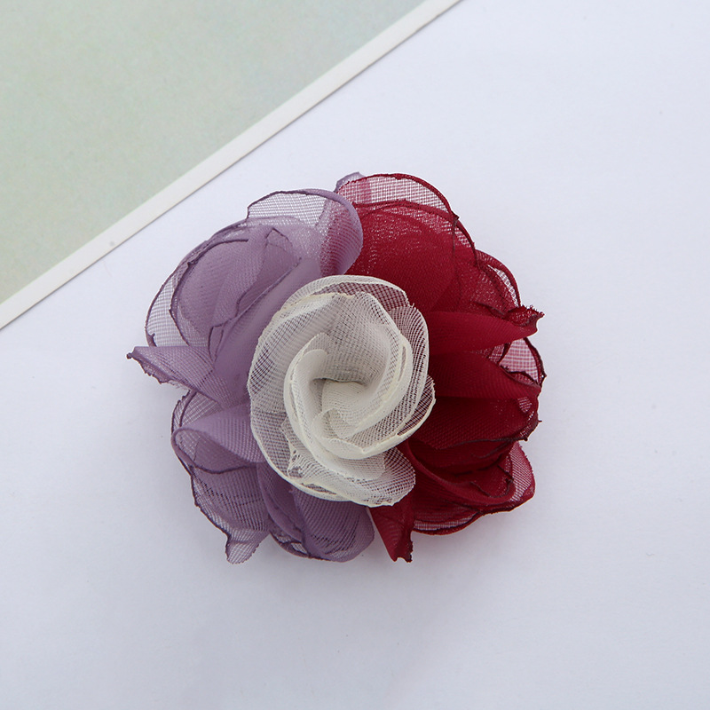 New Korean Style Shoes Bead Caps Flower Corsage Can Be Customized Burning Edge Fabric Craft Clothing Accessories DIY Handmade Accessories Can Be Customized