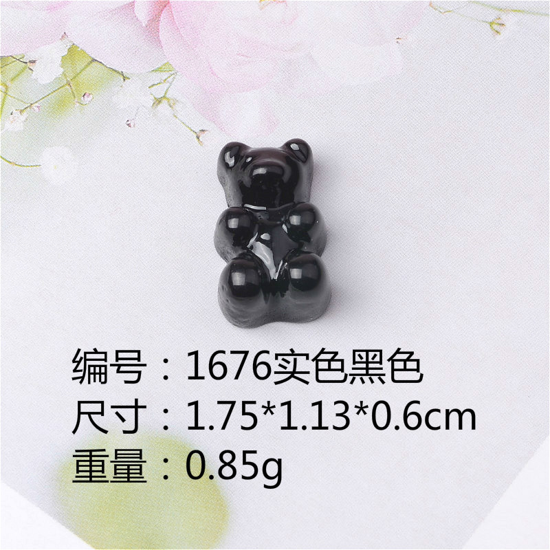 New Resin Transparent Bear Resin DIY Jewelry Accessories Materials Phone Case Accessory Headdress Necklace Pendant
