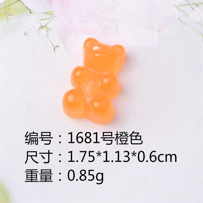New Resin Transparent Bear Resin DIY Jewelry Accessories Materials Phone Case Accessory Headdress Necklace Pendant