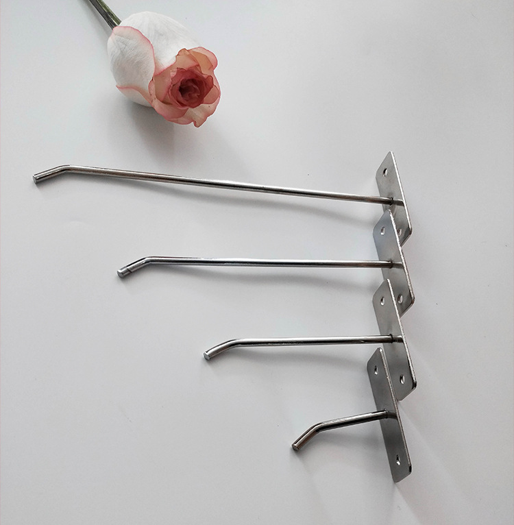 Yiwu Product Display Stand Hook Wall Hanging Mobile Phone Accessory Hook Small Jewelry Rack Rack Straight Iron Long up Wall Hook