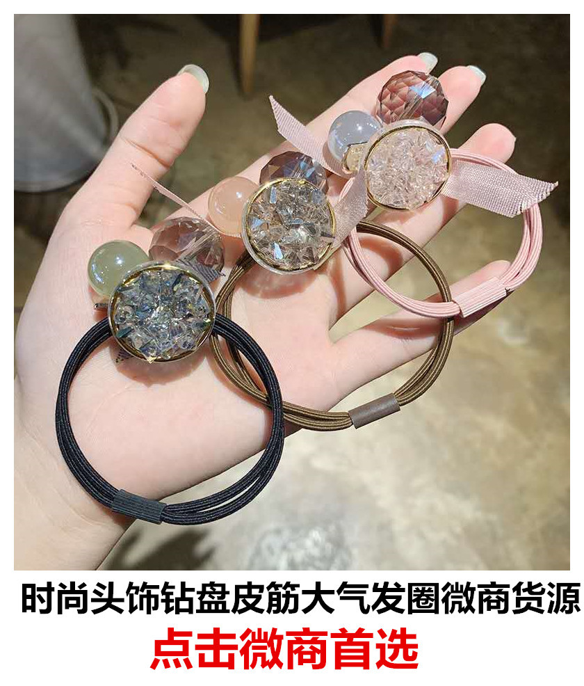 Korean Dongdaemun Hair Accessory round Beads Rubber Band Morandi Hair Band Online Influencer Head String Small Jewelry Girl Hair Ties/Hair Bands Korean Dongdaemun Hair Accessory round Beads Rubber Band Morandi Hair Band Online Influencer Head String Small Jewelry Girl Hair Ties/Hair Bands