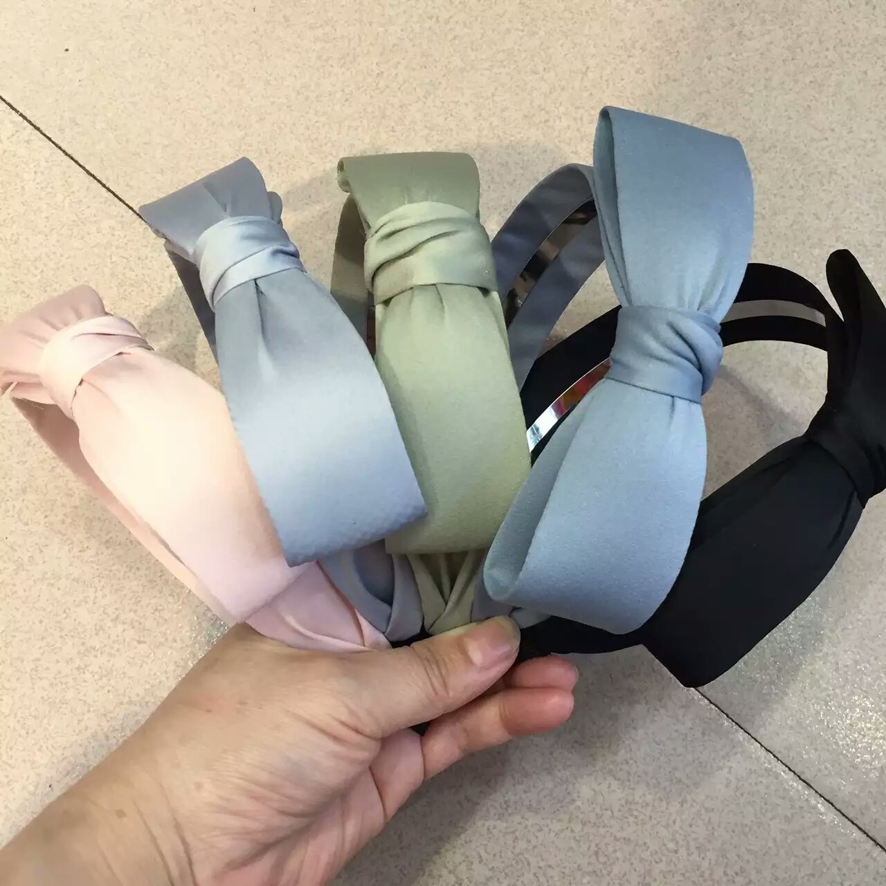 DIY headdress accessory Korean matte cotton ribbon remote jewelry bows fashion hat dress accessories