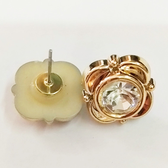 Internet Celebrity Mori Women's Lucky Four-Leaf Clover Acrylic Small Ear Studs Women's Anti-Allergy Earrings Plastic Jewelry Accessory Beaded Internet Celebrity Mori Women's Lucky Four-Leaf Clover Acrylic Small Ear Studs Women's Anti-Allergy Earrings Plastic Jewelry Accessory Beaded