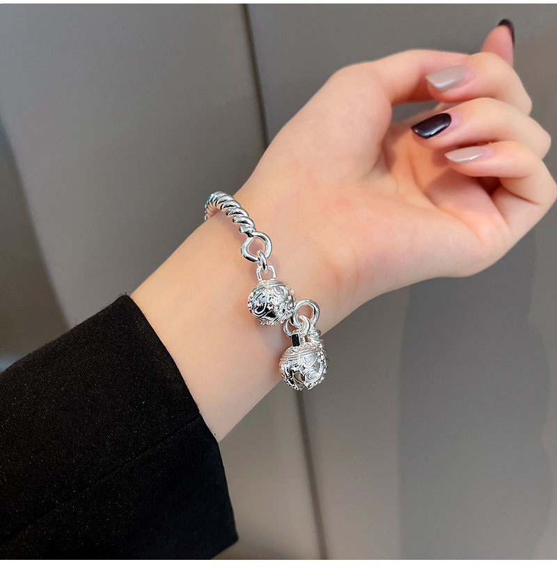 Hand Accessory Bracelet Bracelet One-Step Double Bell Twisted Wire Simple Hand Jewelry