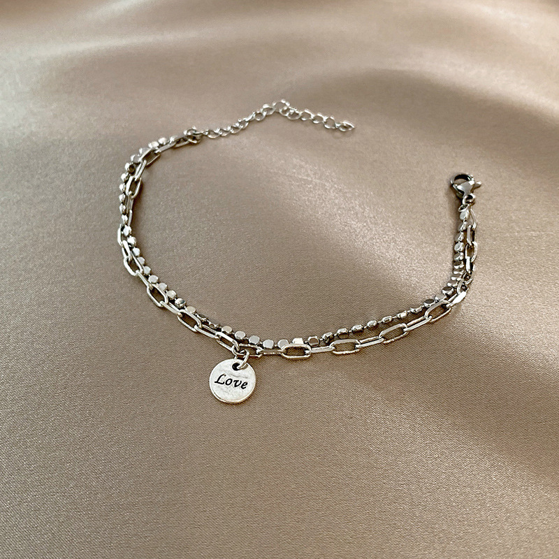 Hand Accessory Bracelet Bracelet One-Step Double Bell Twisted Wire Simple Hand Jewelry