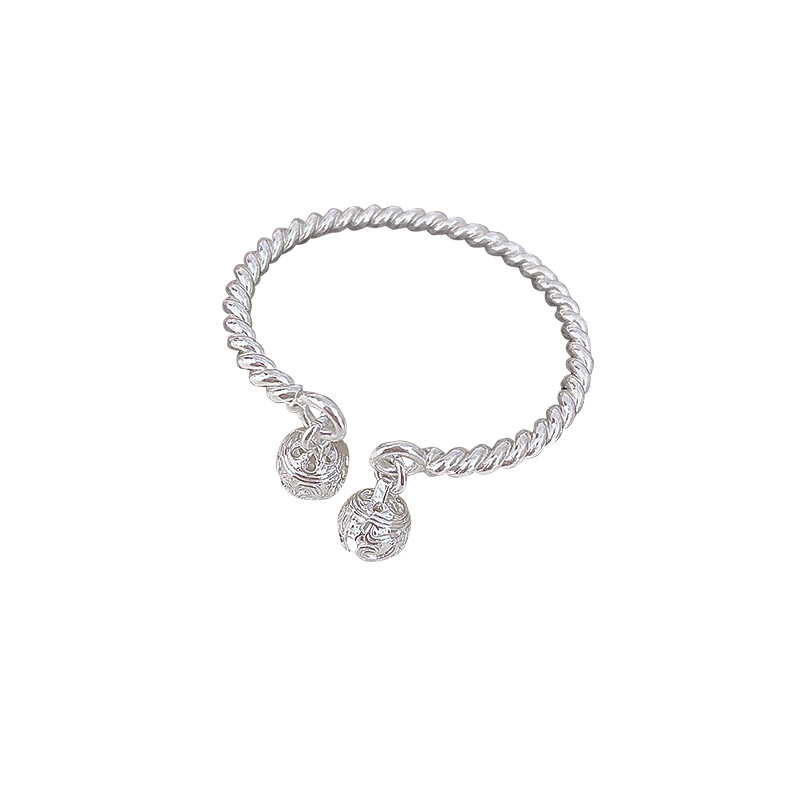 Hand Accessory Bracelet Bracelet One-Step Double Bell Twisted Wire Simple Hand Jewelry