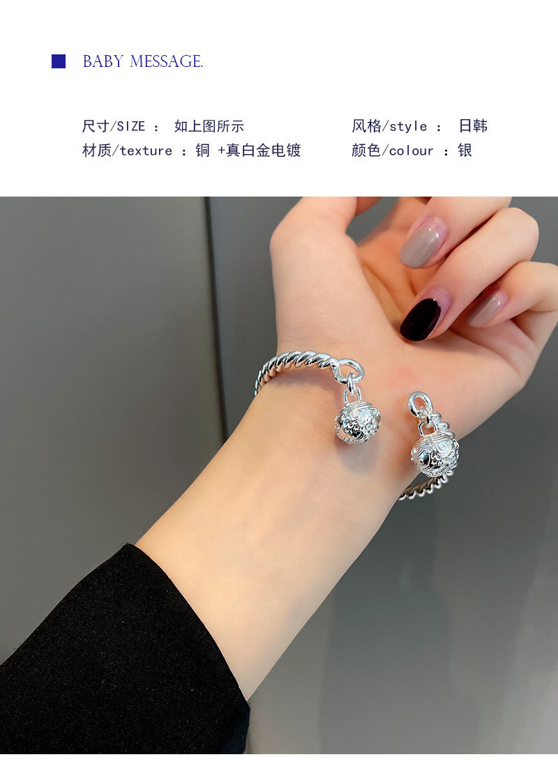 Hand Accessory Bracelet Bracelet One-Step Double Bell Twisted Wire Simple Hand Jewelry