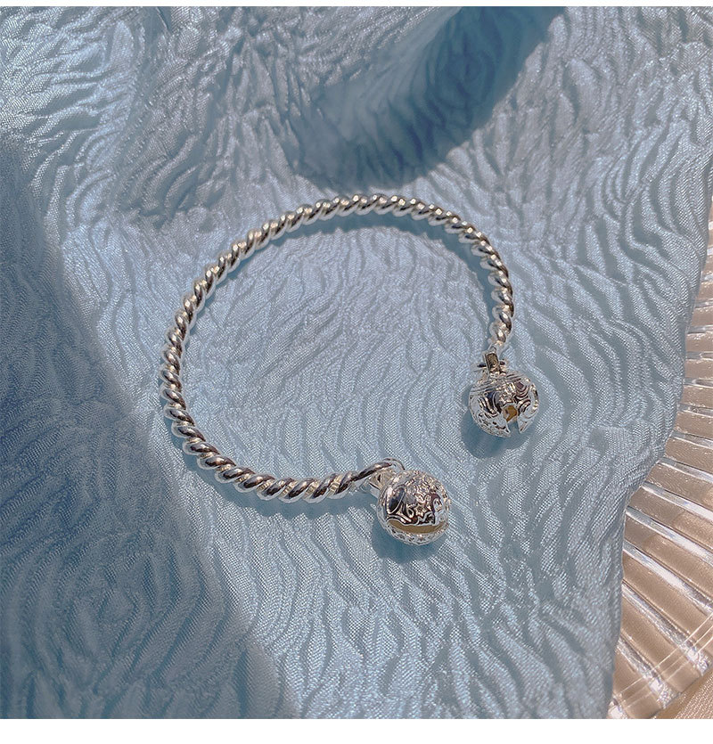 Hand Accessory Bracelet Bracelet One-Step Double Bell Twisted Wire Simple Hand Jewelry