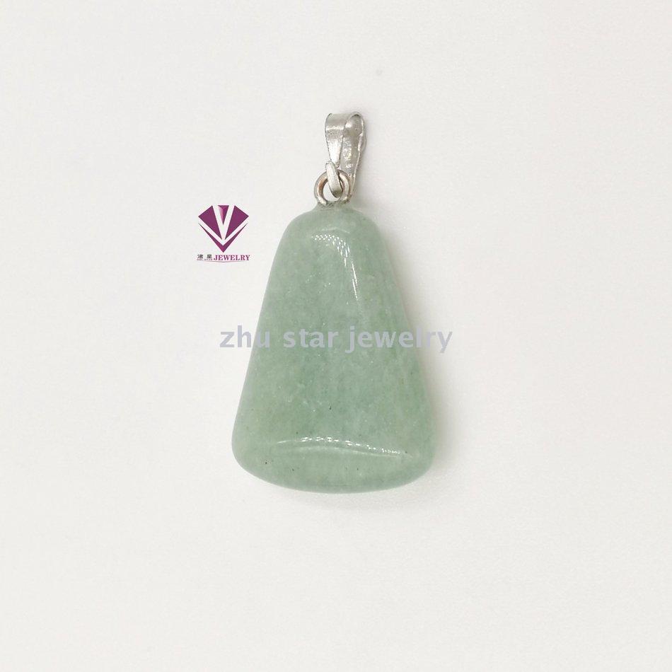Trapezoid Shape Semi-Precious Natural Stone Beads Pendant Charm For Necklace Making Jewelry Accessory