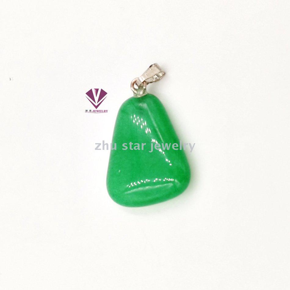 Trapezoid Shape Semi-Precious Natural Stone Beads Pendant Charm For Necklace Making Jewelry Accessory