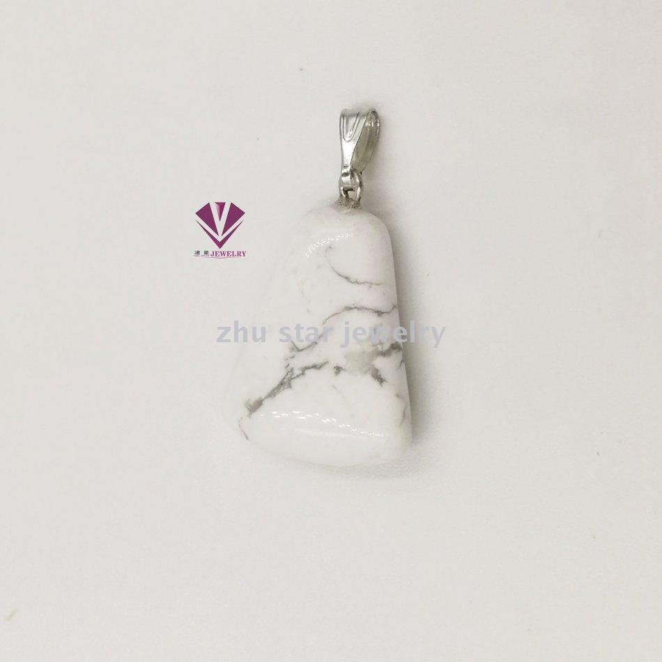 Trapezoid Shape Semi-Precious Natural Stone Beads Pendant Charm For Necklace Making Jewelry Accessory