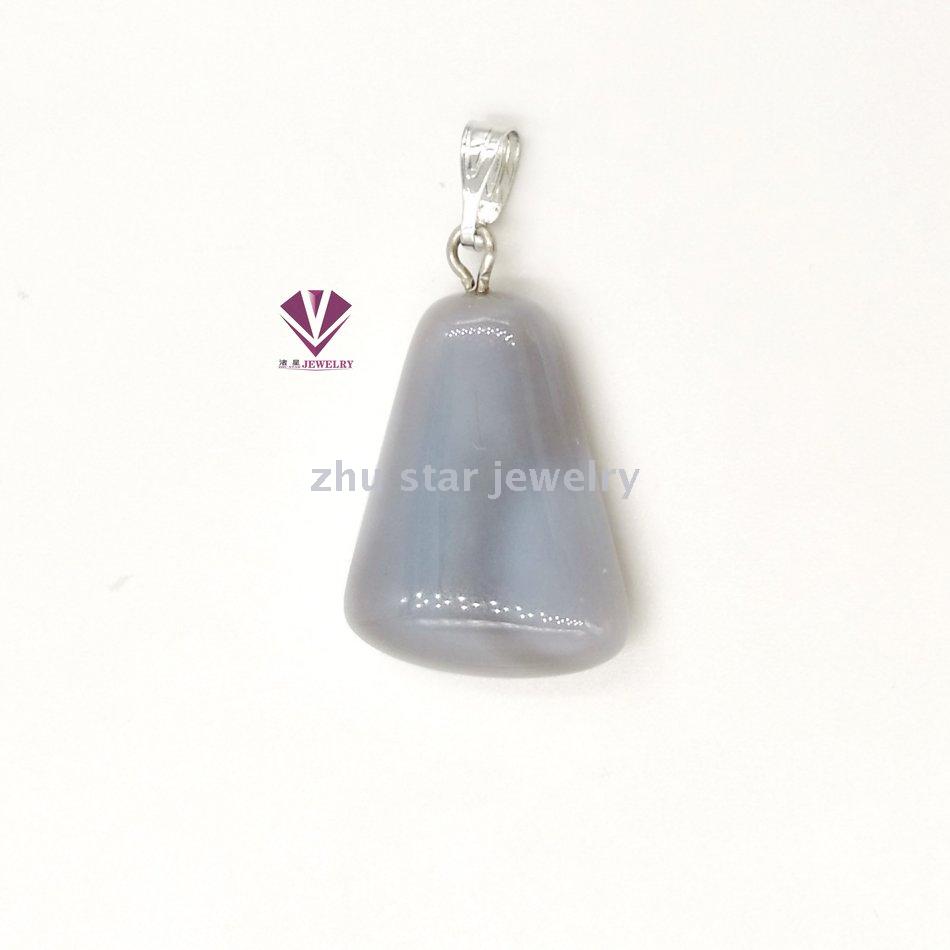 Trapezoid Shape Semi-Precious Natural Stone Beads Pendant Charm For Necklace Making Jewelry Accessory