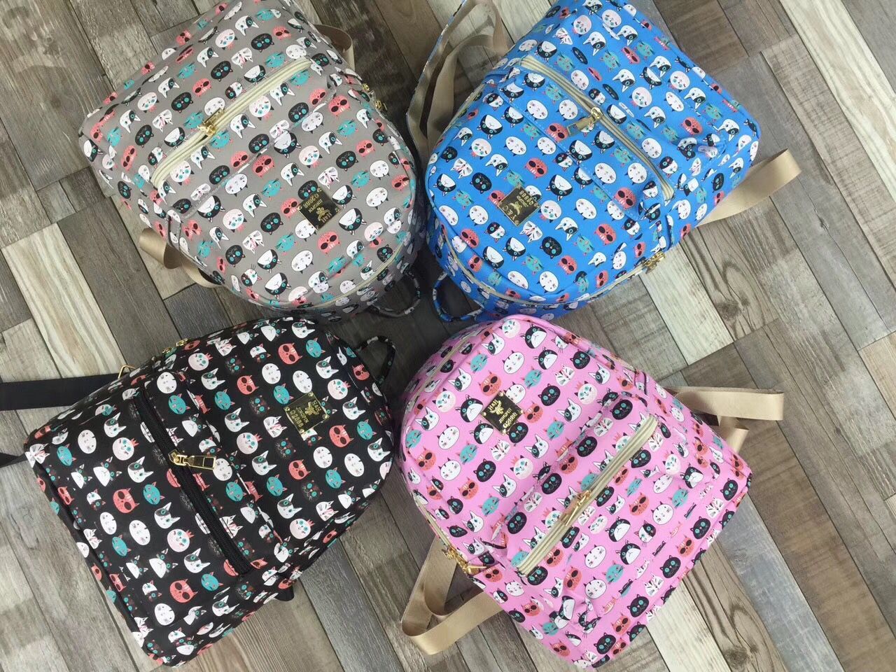 Korean version of the PU alphabet fashion handbags students trendy cartoon shoulder bag single explosion section