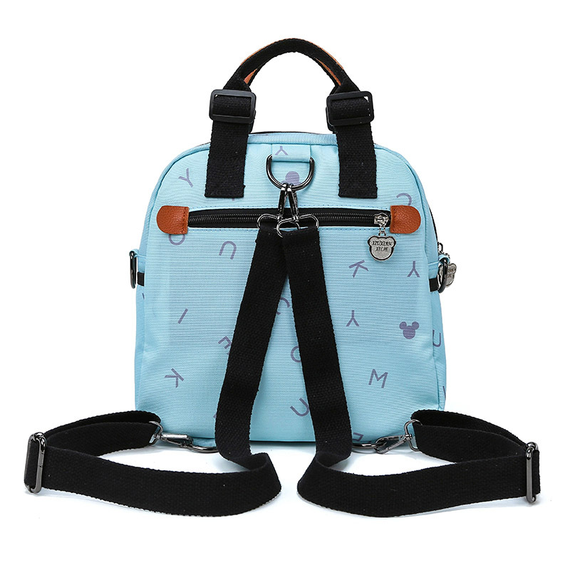 Korean Style Fashion Cartoon Printed Backpack Baby Diaper Bag Multi-Functional Shoulder Bag Small Portable Outing Handbags for Moms