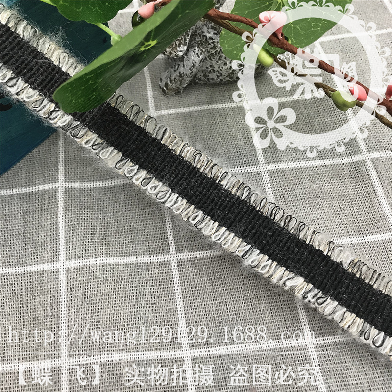 G651 south Korean ribbon new mohair flat double side mini bar dress DIY accessory jewelry