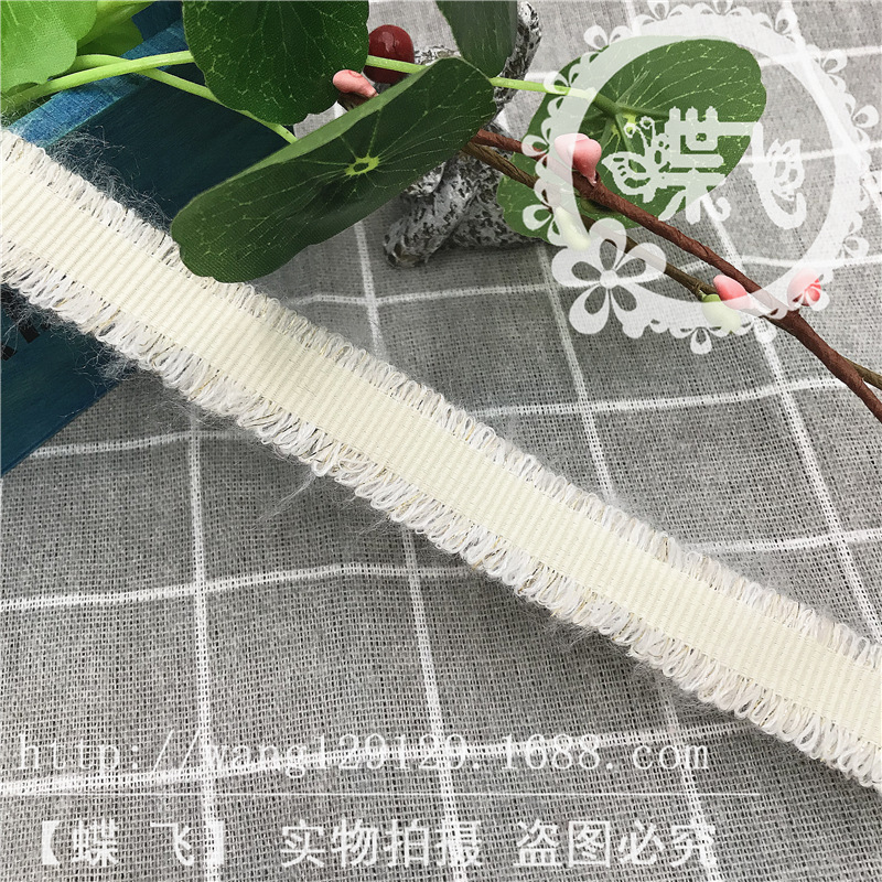 G651 south Korean ribbon new mohair flat double side mini bar dress DIY accessory jewelry