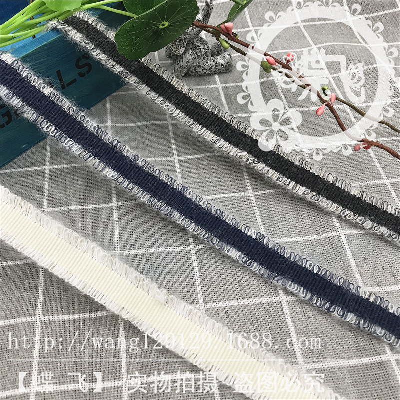 G651 south Korean ribbon new mohair flat double side mini bar dress DIY accessory jewelry