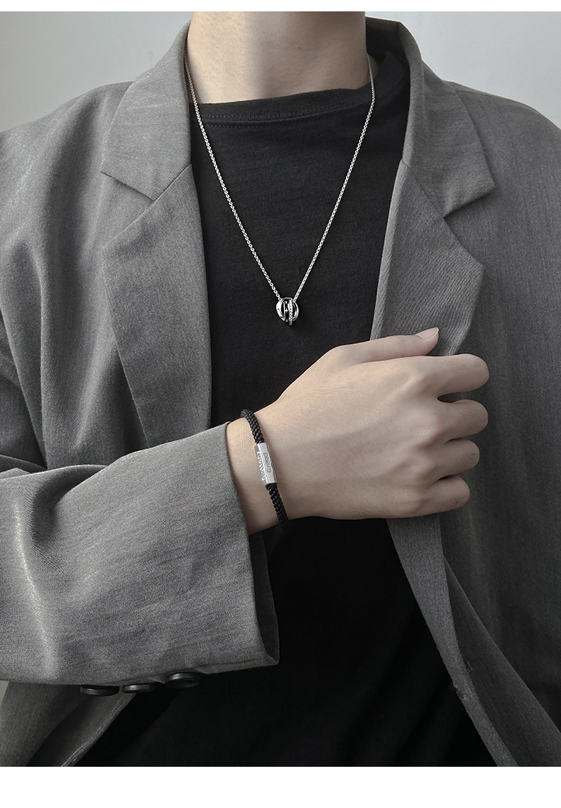 Seven Deadly Sins Bracelet Men's Fashionable Black Braided Rope Accessory/Jewelry Simple Men's Bracelet Men's Bracelet Jewelry Seven Deadly Sins Bracelet Men's Fashionable Black Braided Rope Accessory/Jewelry Simple Men's Bracelet Men's Bracelet Jewelry