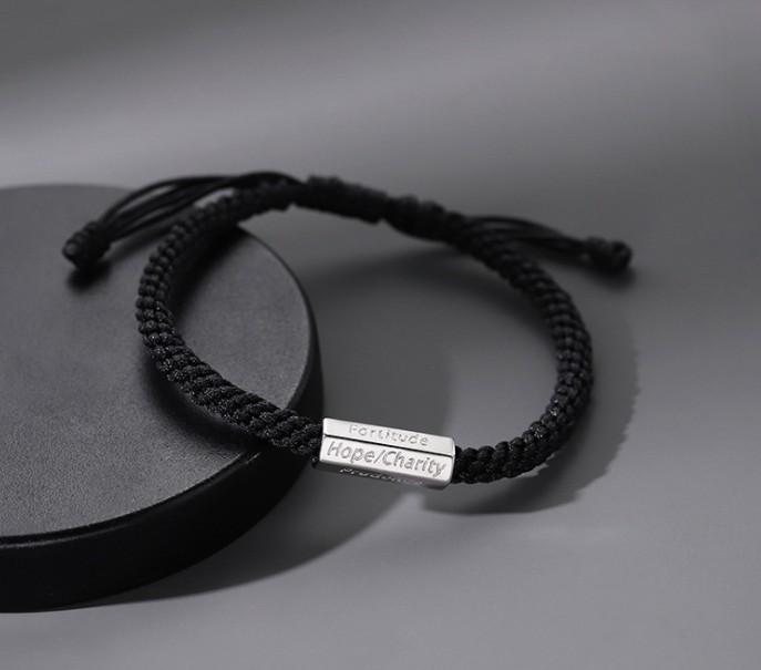 Seven Deadly Sins Bracelet Men&#039;s Fashionable Black Braided Rope Accessory/Jewelry Simple Men&#039;s Bracelet Men&#039;s Bracelet Jewelry
