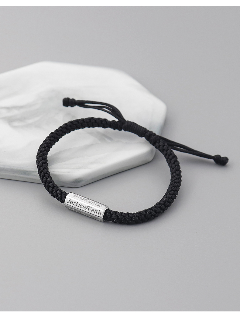 Seven Deadly Sins Bracelet Men's Fashionable Black Braided Rope Accessory/Jewelry Simple Men's Bracelet Men's Bracelet Jewelry Seven Deadly Sins Bracelet Men's Fashionable Black Braided Rope Accessory/Jewelry Simple Men's Bracelet Men's Bracelet Jewelry
