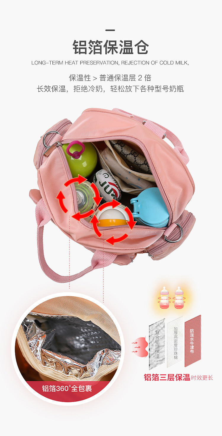 New Style Handbags for Moms Multi-Functional Fashion Baby Bag Backpack Large Capacity Diaper Bag Custom Logo New Style Handbags for Moms Multi-Functional Fashion Baby Bag Backpack Large Capacity Diaper Bag Custom Logo