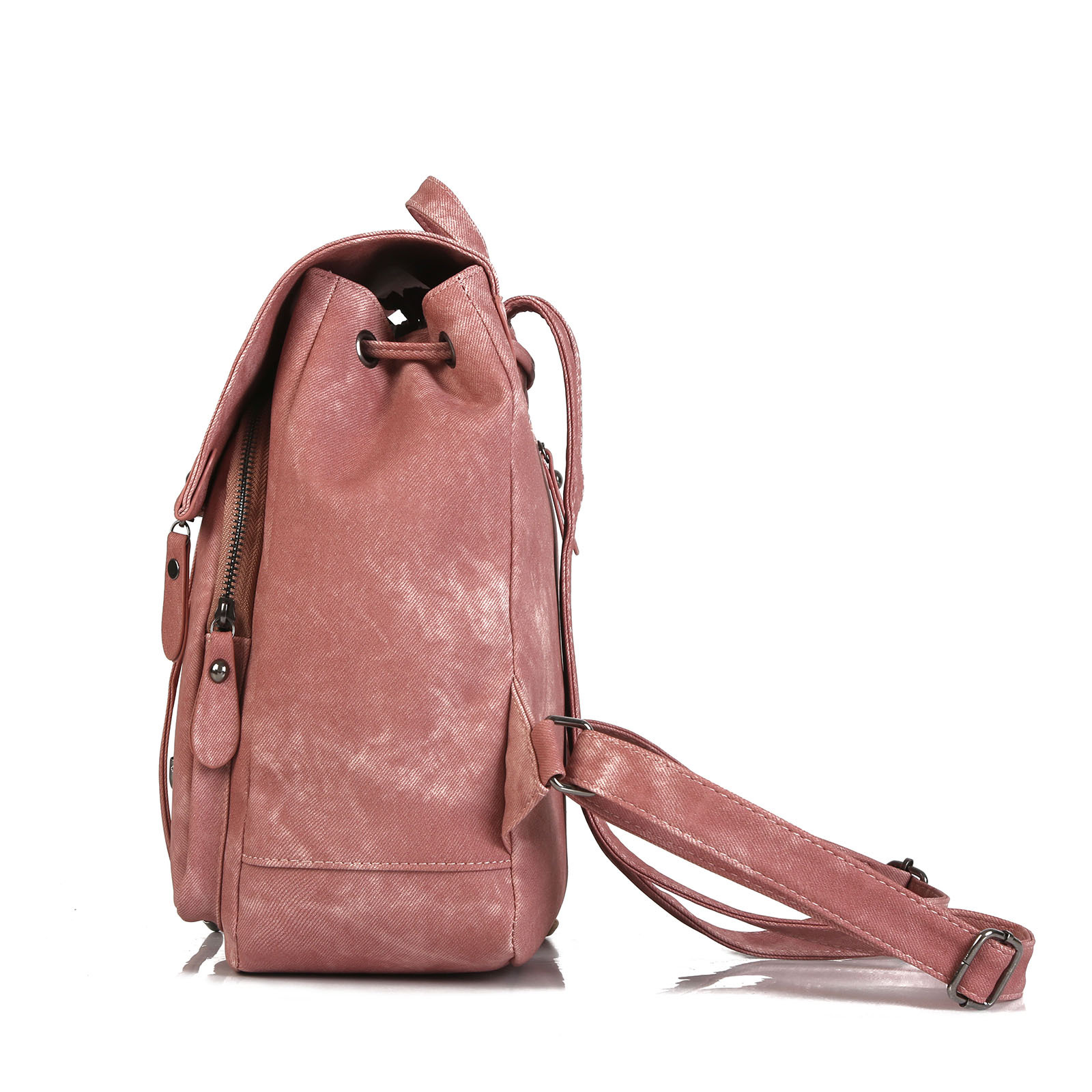 College Wind Backpack Womens 2020 Cross-Border New Trend PU Leather Handbags Fashion Solid Color Ladies Bags