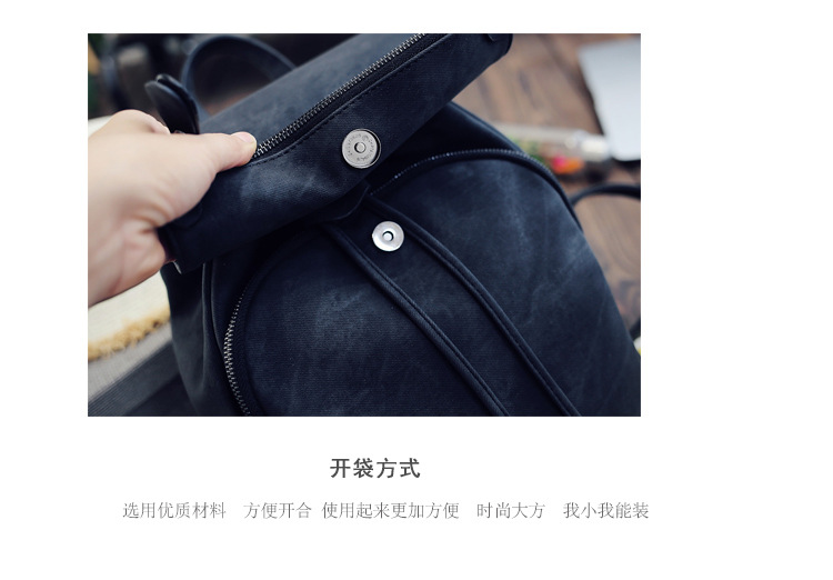 College Wind Backpack Womens 2020 Cross-Border New Trend PU Leather Handbags Fashion Solid Color Ladies Bags