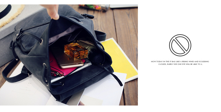 College Wind Backpack Womens 2020 Cross-Border New Trend PU Leather Handbags Fashion Solid Color Ladies Bags