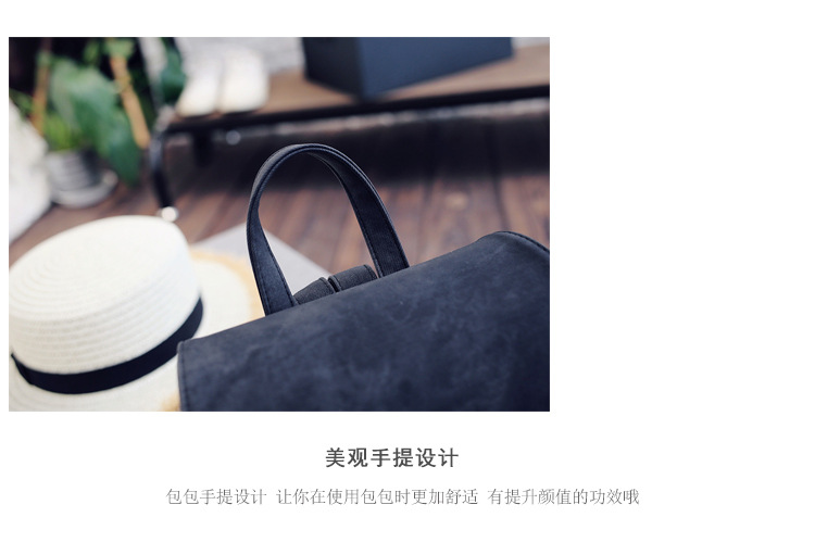 College Wind Backpack Womens 2020 Cross-Border New Trend PU Leather Handbags Fashion Solid Color Ladies Bags