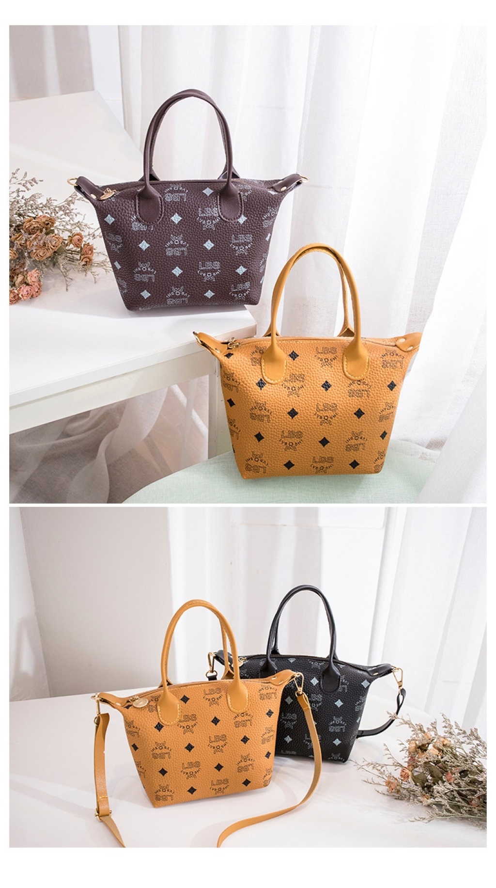 2020 Summer New Korean Style Fashion Printing Foreign Trade Women's Small Handbags Shoulder Messenger Bag Guangzhou Pu Women's Bag