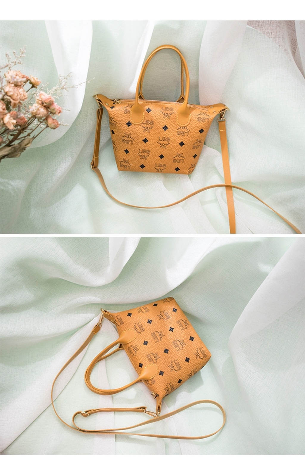 2020 Summer New Korean Style Fashion Printing Foreign Trade Women's Small Handbags Shoulder Messenger Bag Guangzhou Pu Women's Bag