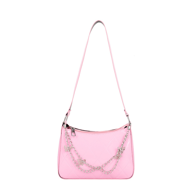 Thick Chain Small Handbags Women&#039;s 2021 New Baguette Underarm Phone Bag Fashion Portable Shoulder Messenger Bag