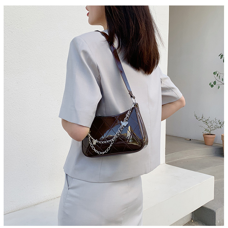 Thick Chain Small Handbags Women's 2021 New Baguette Underarm Phone Bag Fashion Portable Shoulder Messenger Bag Thick Chain Small Handbags Women's 2021 New Baguette Underarm Phone Bag Fashion Portable Shoulder Messenger Bag