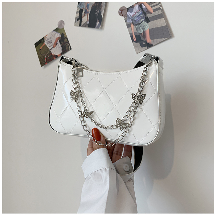 Thick Chain Small Handbags Women's 2021 New Baguette Underarm Phone Bag Fashion Portable Shoulder Messenger Bag Thick Chain Small Handbags Women's 2021 New Baguette Underarm Phone Bag Fashion Portable Shoulder Messenger Bag
