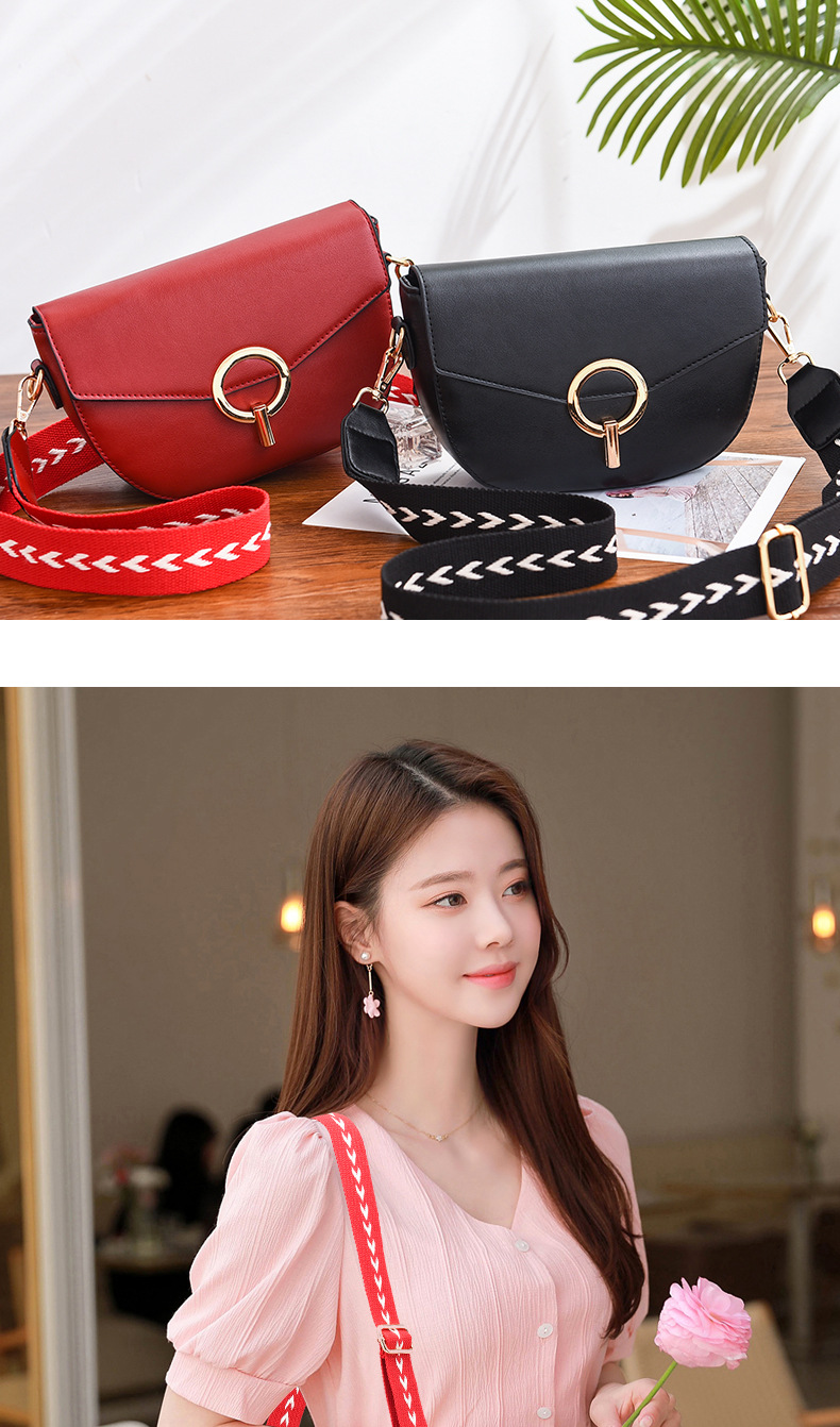 Factory quality handbags cross-slung western-style broadband fashion versatile female bag 2020 new summer fashion web celebrity saddle bag