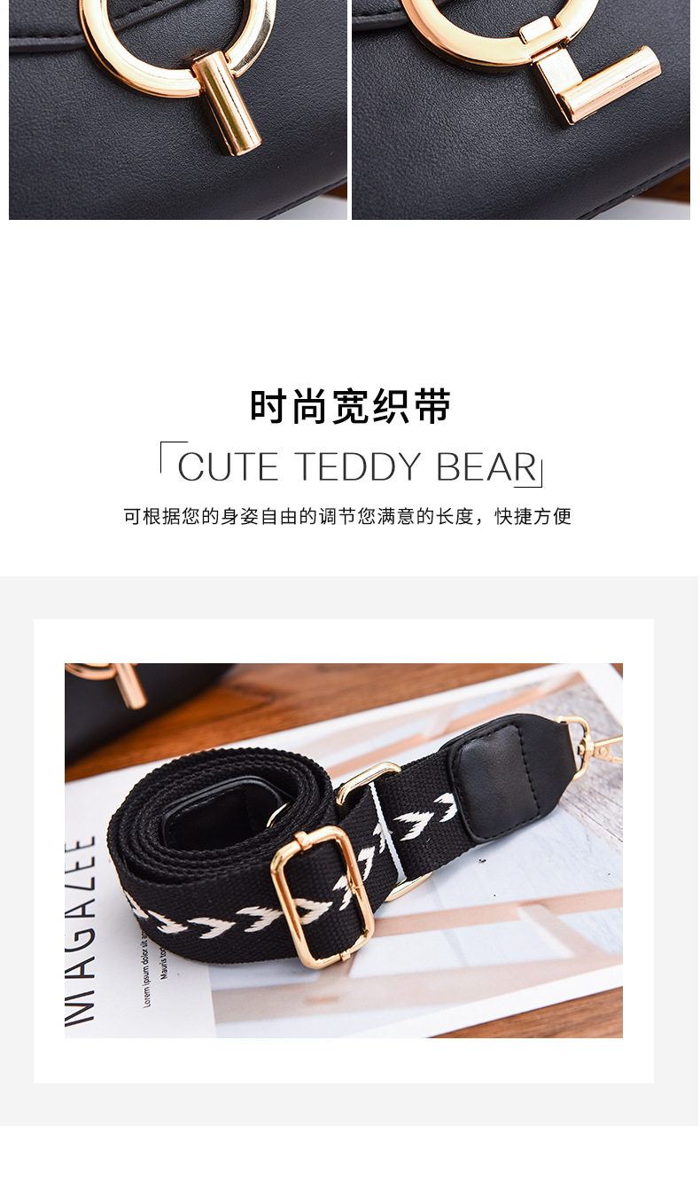 Factory quality handbags cross-slung western-style broadband fashion versatile female bag 2020 new summer fashion web celebrity saddle bag