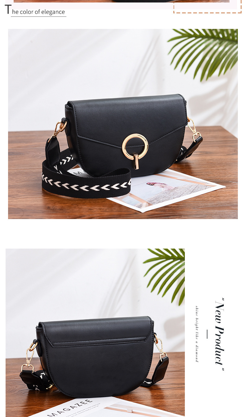 Factory quality handbags cross-slung western-style broadband fashion versatile female bag 2020 new summer fashion web celebrity saddle bag