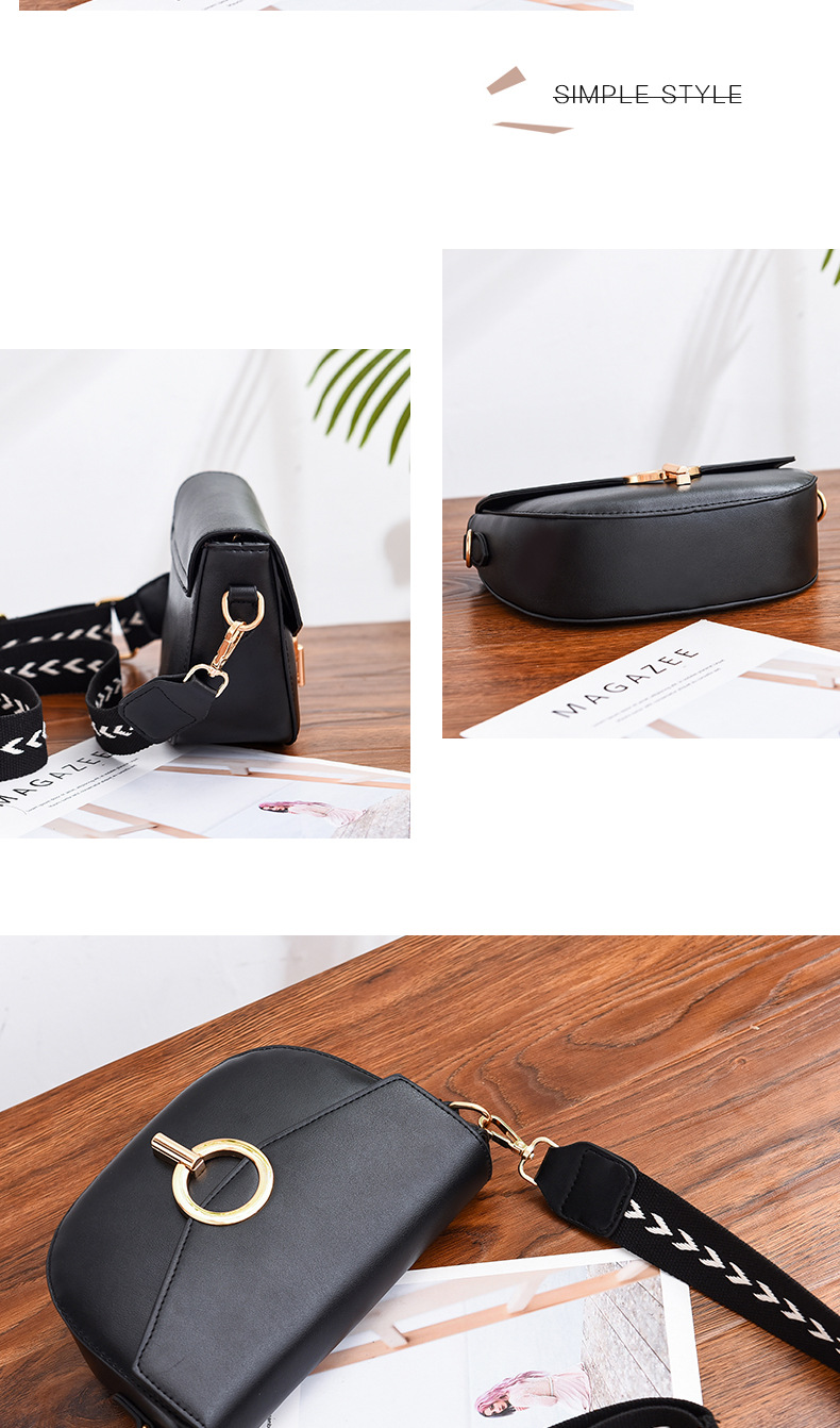 Factory quality handbags cross-slung western-style broadband fashion versatile female bag 2020 new summer fashion web celebrity saddle bag