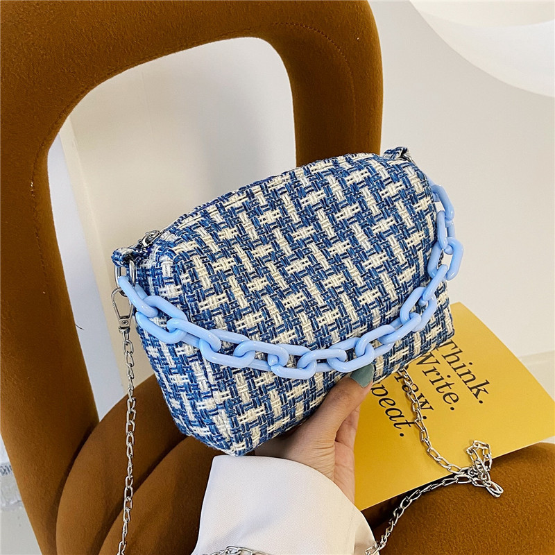 Fresh Chain Small Handbags 2021 New Fashion Summer This Year Popular Western Style Shoulder Crossbody Small Square Bag