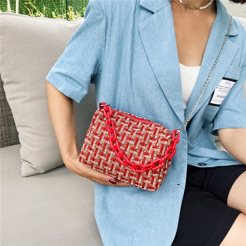 Fresh Chain Small Handbags 2021 New Fashion Summer This Year Popular Western Style Shoulder Crossbody Small Square Bag