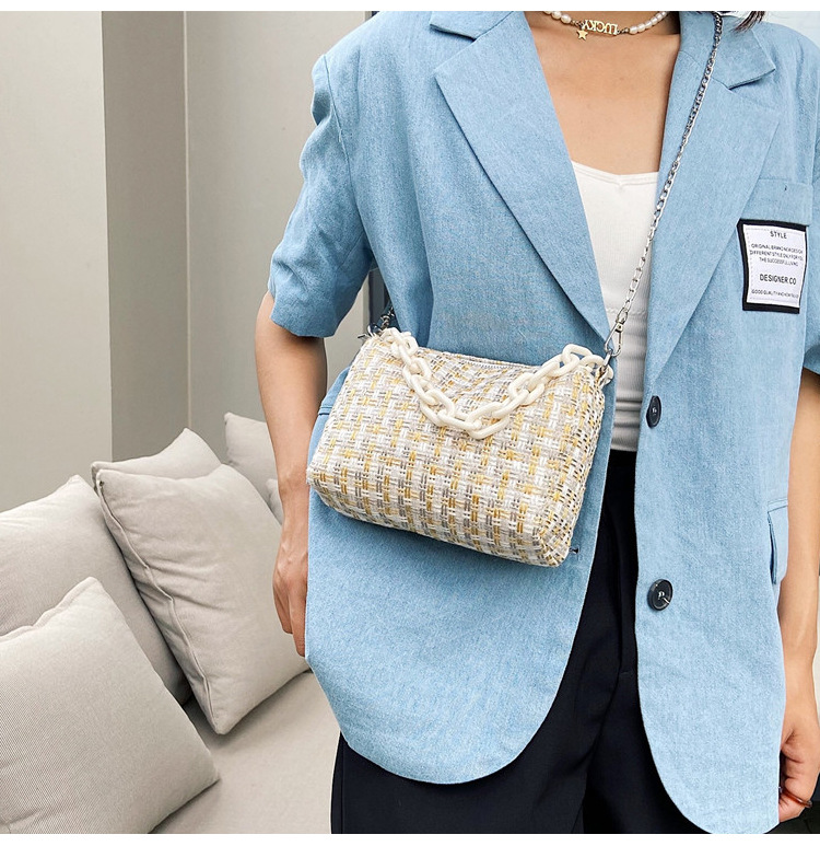 Fresh Chain Small Handbags 2021 New Fashion Summer This Year Popular Western Style Shoulder Crossbody Small Square Bag Fresh Chain Small Handbags 2021 New Fashion Summer This Year Popular Western Style Shoulder Crossbody Small Square Bag