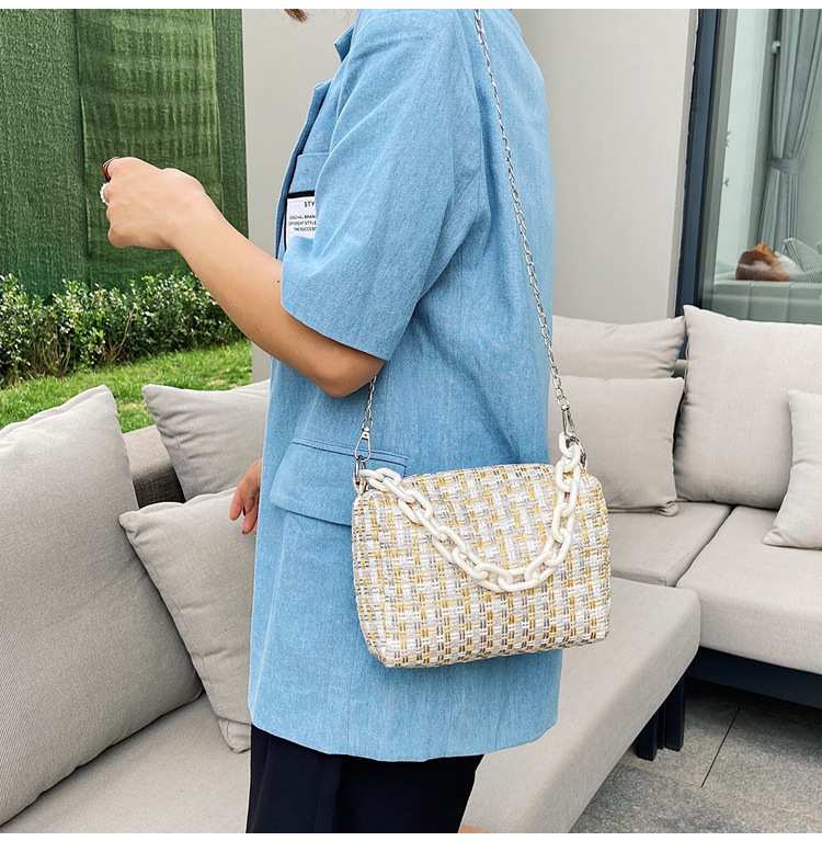 Fresh Chain Small Handbags 2021 New Fashion Summer This Year Popular Western Style Shoulder Crossbody Small Square Bag Fresh Chain Small Handbags 2021 New Fashion Summer This Year Popular Western Style Shoulder Crossbody Small Square Bag