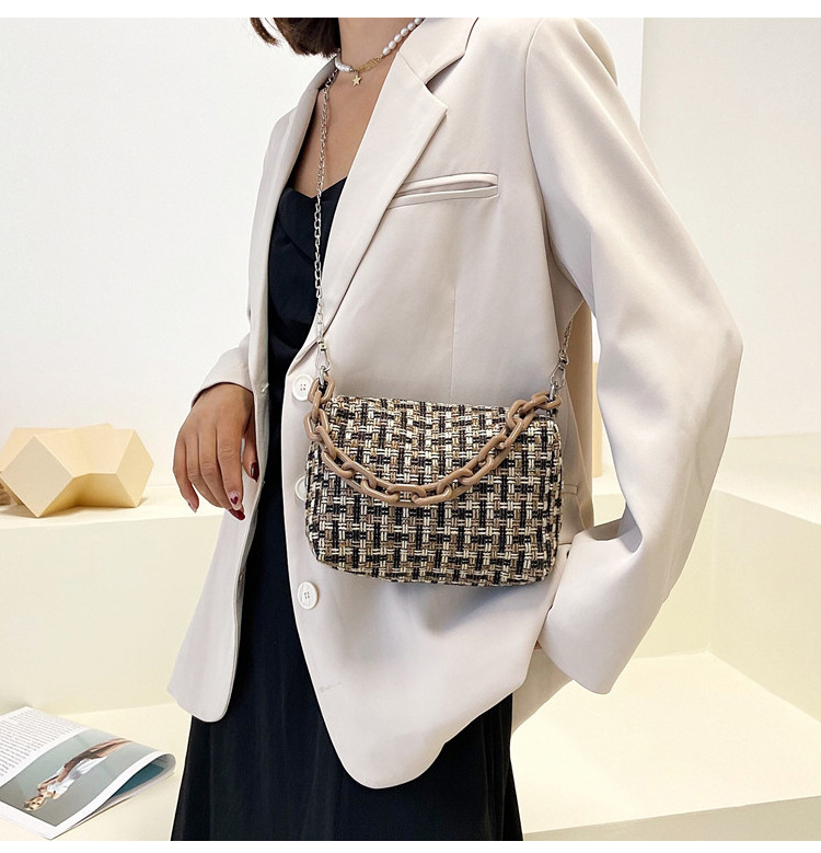 Fresh Chain Small Handbags 2021 New Fashion Summer This Year Popular Western Style Shoulder Crossbody Small Square Bag Fresh Chain Small Handbags 2021 New Fashion Summer This Year Popular Western Style Shoulder Crossbody Small Square Bag