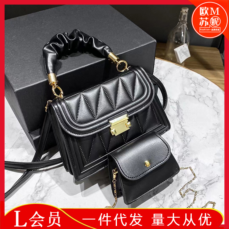 Foreign Trade Bag for Women 2021 New Fashion Korean Style Jelly Small Bag Mother and Child Bag Shoulder Crossbody Women&#039;s Bag Handbags