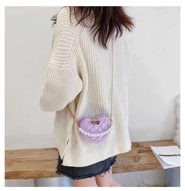 Lucky Pig Korean Cute Cartoon Kid's Messenger Bag Fashion Casual Pu Mirror Princess Handbags Wholesale