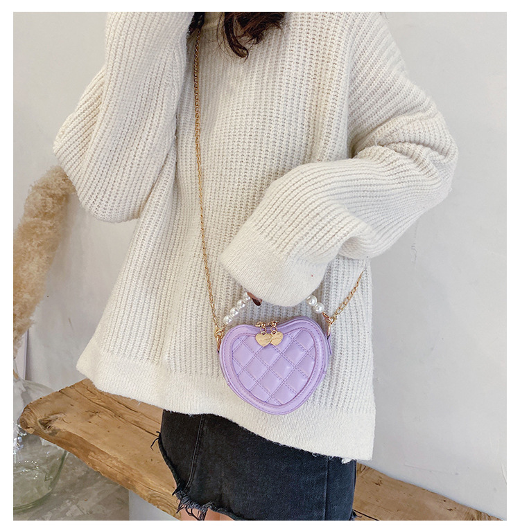Lucky Pig Korean Cute Cartoon Kid's Messenger Bag Fashion Casual Pu Mirror Princess Handbags Wholesale