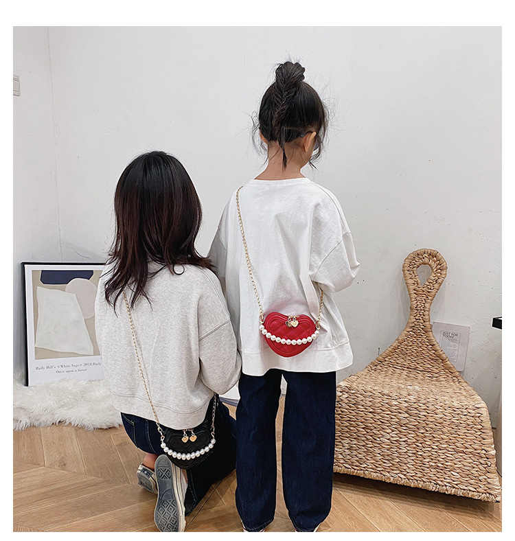 Lucky Pig Korean Cute Cartoon Kid's Messenger Bag Fashion Casual Pu Mirror Princess Handbags Wholesale