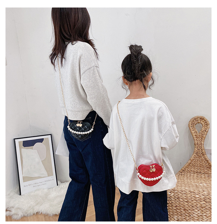 Lucky Pig Korean Cute Cartoon Kid's Messenger Bag Fashion Casual Pu Mirror Princess Handbags Wholesale